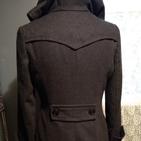 Miss Sixty Wool hooded pea coat style jacket - Picture 8 of 8